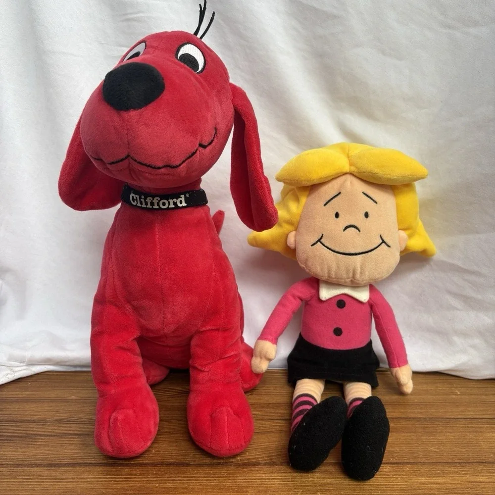 Kohl's Cares Clifford Big Red Dog & Emily Elizabeth Plush Stuffed Animal Lot